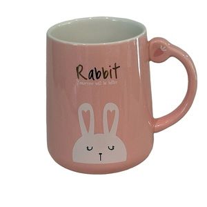 Homie’s Personality Rabbit Ceramic Mug Pink Tomorrow Will be Better Ceramic Cup
